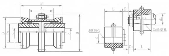 GⅠCL型鼓形齒式聯軸器