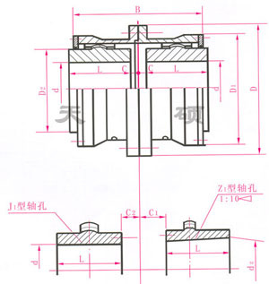 WG I型鼓型齒式聯軸器